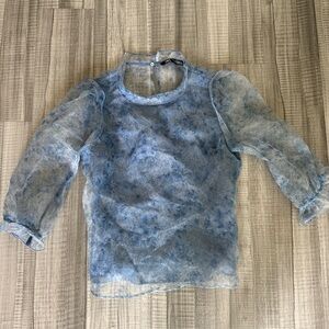 Zara Blue Blouse